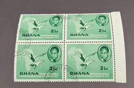 Ghana 1957 viereblock briefmarke