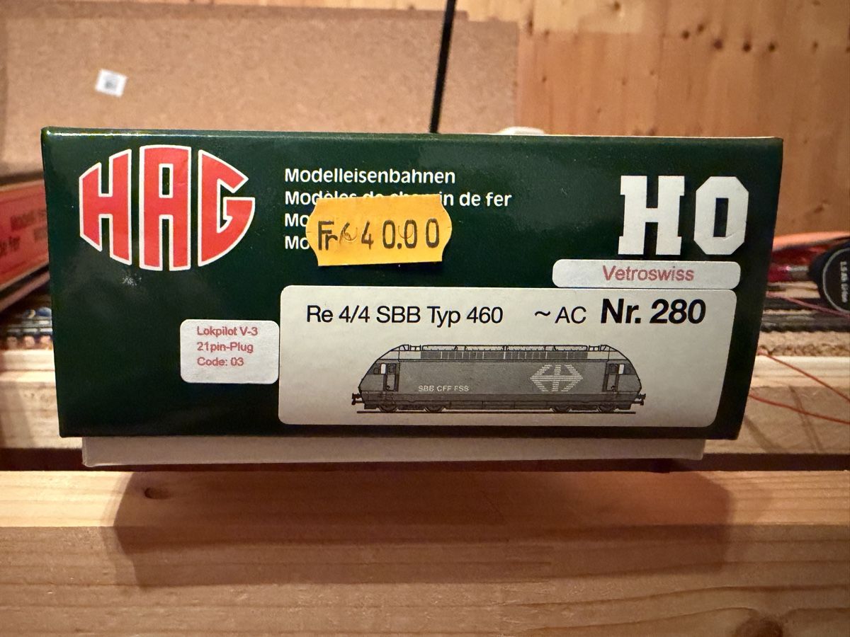 Hag Modellini di ferrovie: HAG Re460 H0 WS digital – Usato da Regensdorf venduto da Basc 1