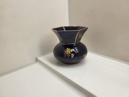 Porzellan Väsli echt Kobalt mit Stempel   H 9cm/B 9cm