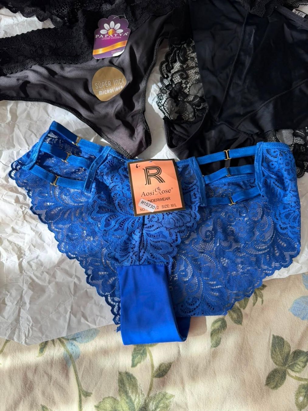 Altra biancheria intima: Damen Unterwäsche 7er Set Spitze Grösse L – Nuovo e nell'imballaggio originale da Basel venduto da M.M_ 2