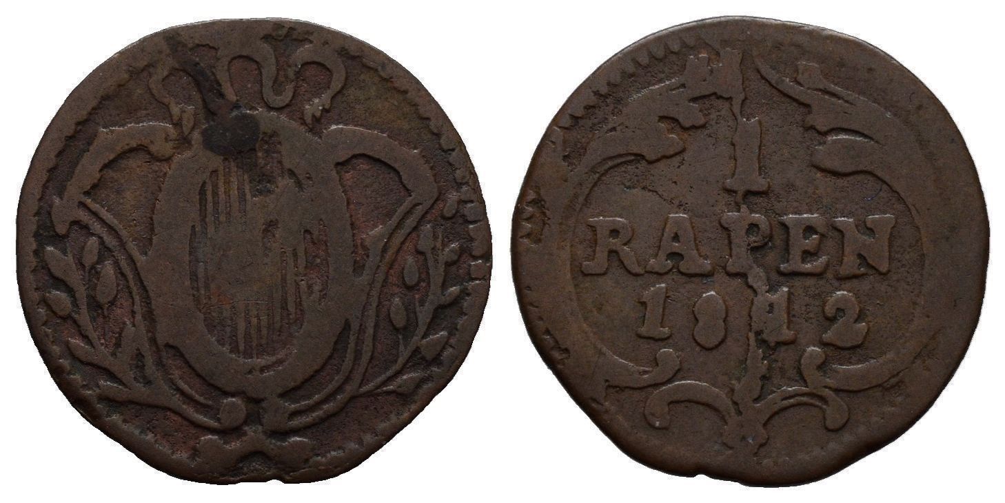 Tutti le monete: Schwyz Rappen 1812  /3065 – Usato da Trimbach venduto da Solothurn1