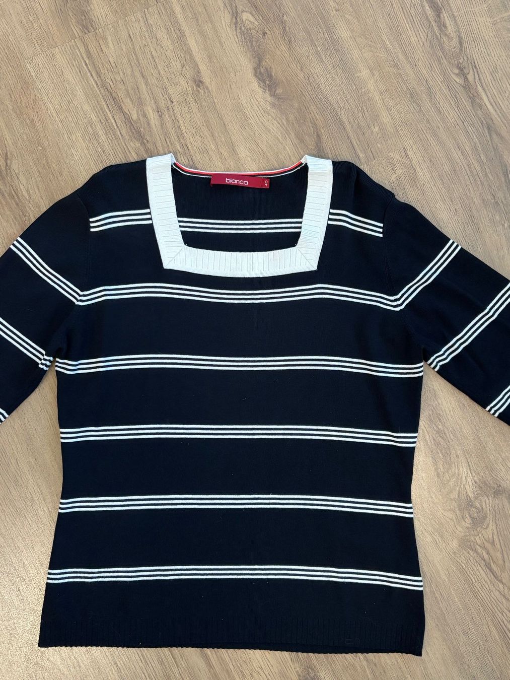 Pullover & Sweatshirts: gestreifter Pullover elegant - Bianca - Gr. M/40 – Neu (gemäss Beschreibung) aus Brügg BE von doppelrittberger 1