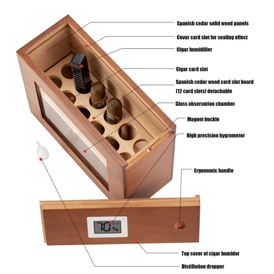 Humidor per sigari: Zigarren Humidor – Nuovo e nell'imballaggio originale da Flawil venduto da swisstrendshop 1