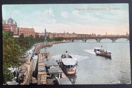 AK London Embankment, belebt