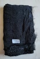 Stoffresten mit Pünktchenmuster, schwarz, 2.40 x 1.40 m