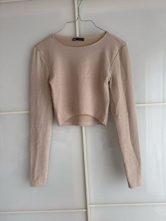 Zara Oberteil, beige-zartrosa, Grösse M - Top Zustand!