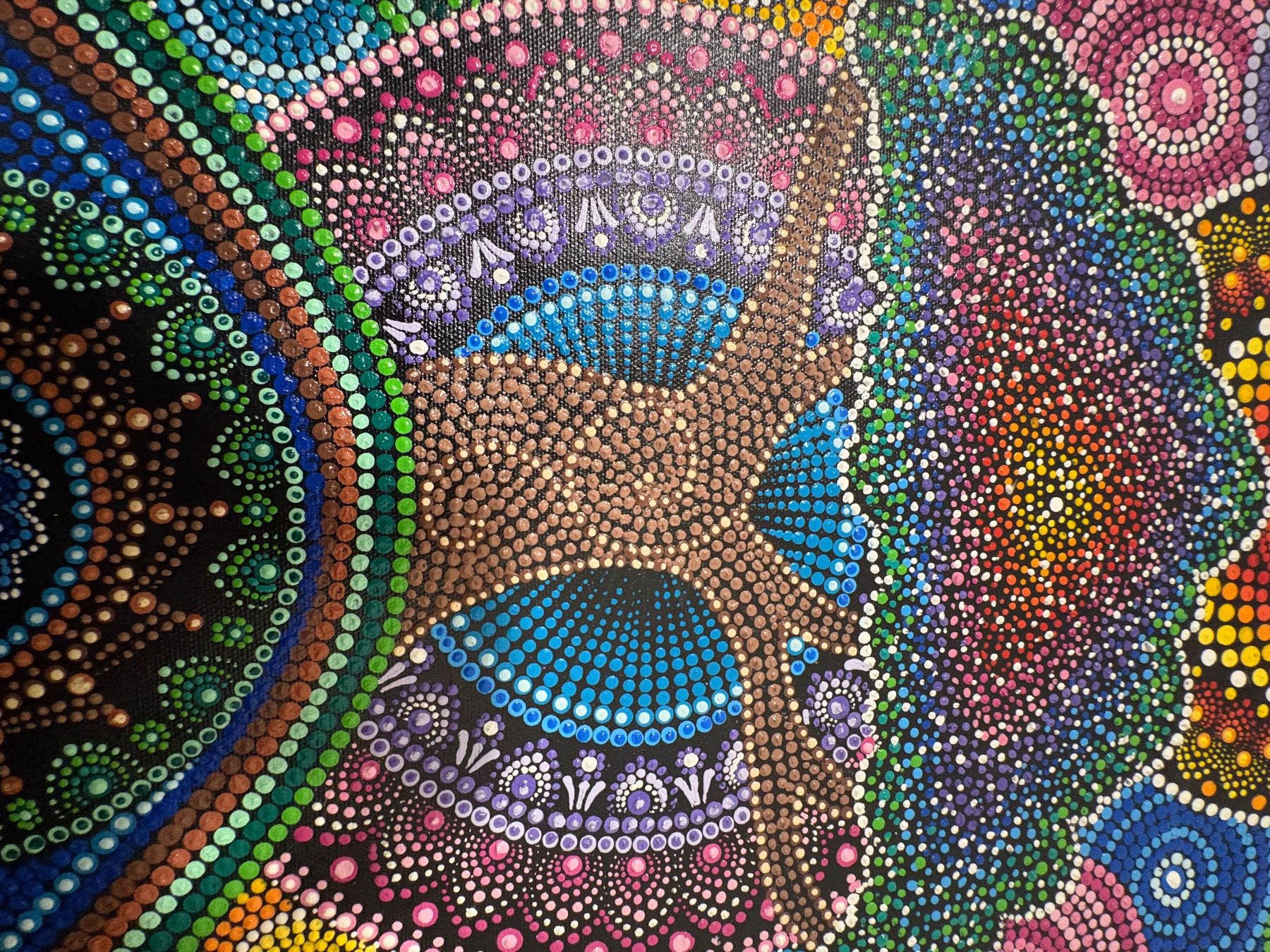 Posters & Illustrations: Acrylbild Lebensbaum Mandala Dotwork handbemalt 30x40 cm neu – D'occasion à Müntschemier par sra_8wph 1