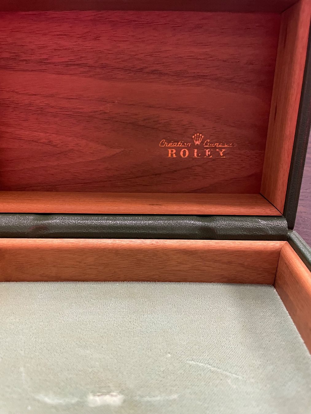 Rolex Scatole porta orologi: Coffret Rolex original- Vintage-intérieur bois – Usato da Veyrier venduto da bub_b77p 7