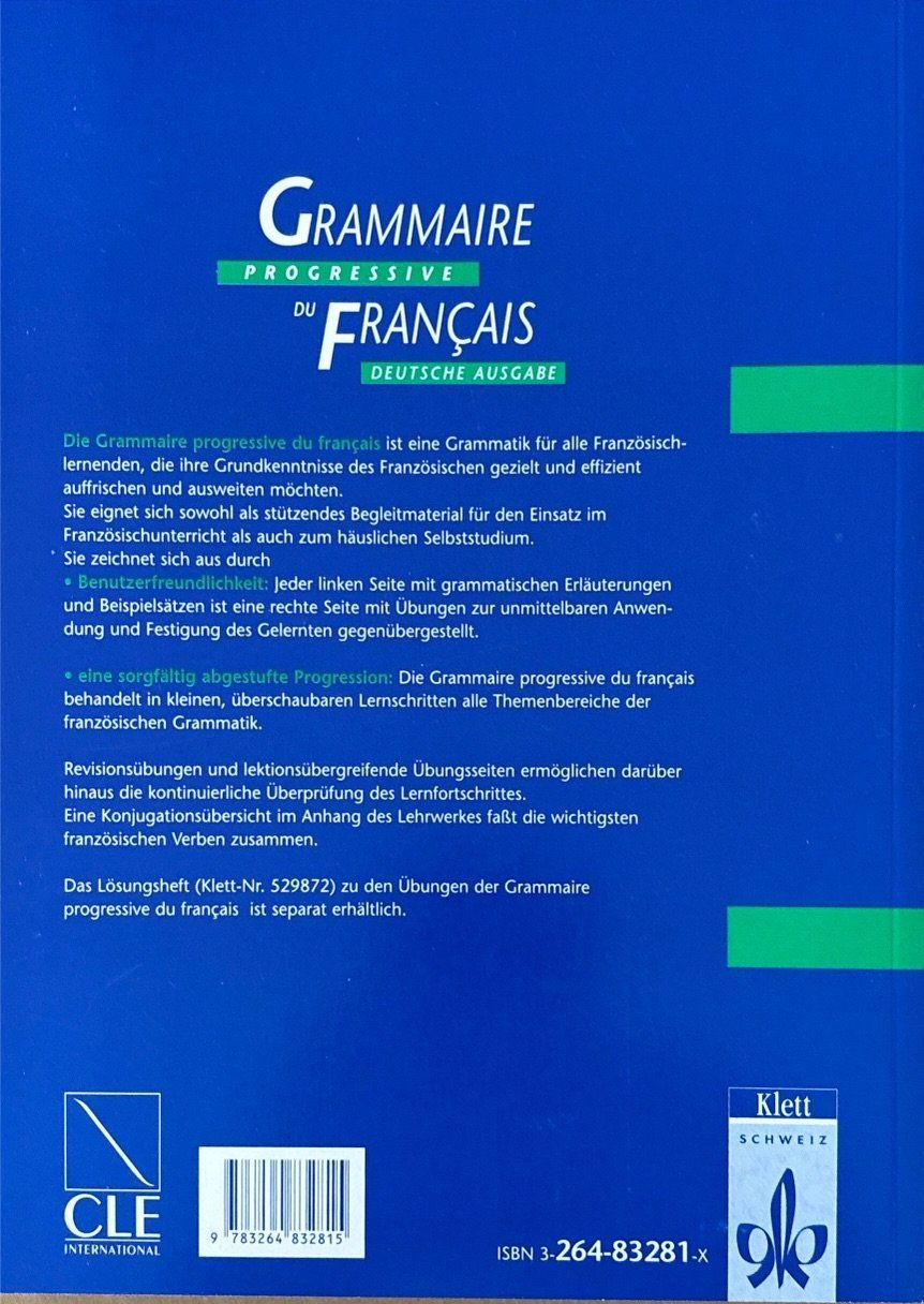 Bücher: Grammaire progressive du français – Neu (gemäss Beschreibung) aus Sarnen von Livres 1