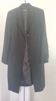 Schwarze, lange Jacke, Gr 40, Schurwolle