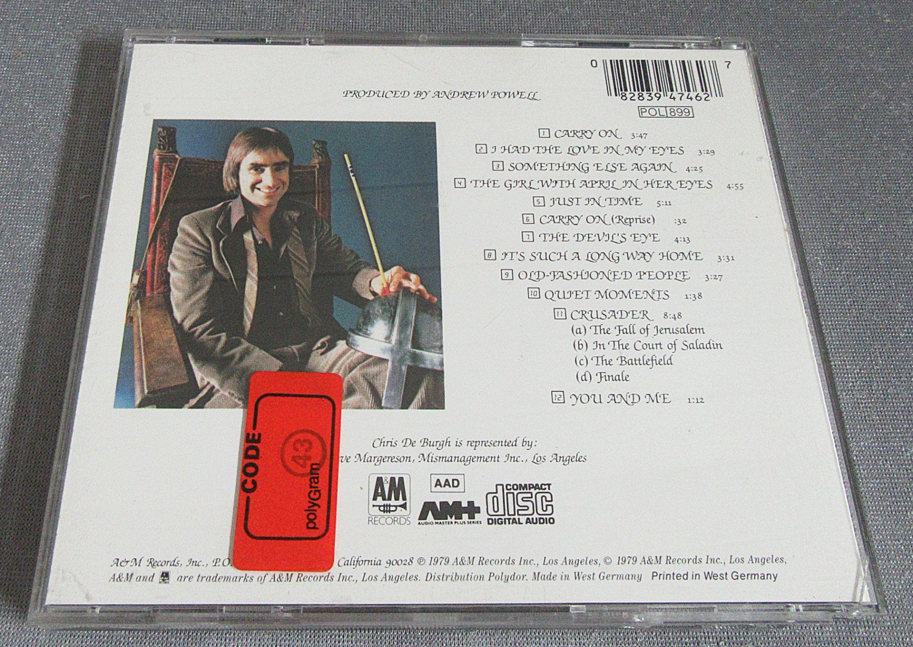 CDs: CD - Chris De Burgh - Crusader – D'occasion à Auenstein par Padabimbim 1