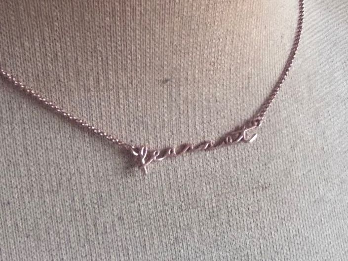 Catenine: Handmade Necklace,personalize charm. Rose Gold Plated . – Nuovo (secondo la descrizione) da Dübendorf venduto da S1973E 4