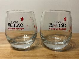 2 Trinkgläser von Licor Beiráo / Portugal