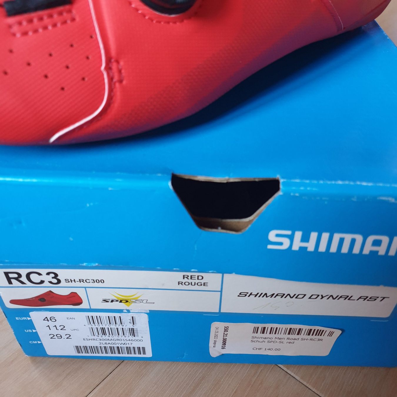 Shimano Scarpe da uomo: Shimano RC3 MEN ROT Gr. 46 Bikeschuh – Nuovo (secondo la descrizione) da Val D Illiez venduto da SnowRoof 2