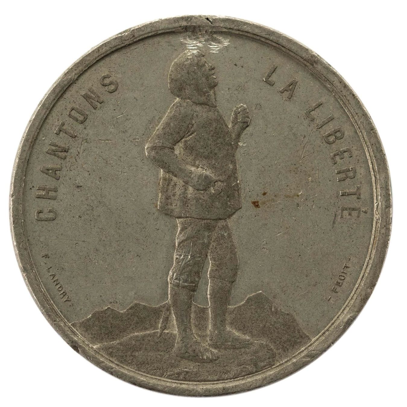 Medaglie: Medaille Eidg. Sängerfest 1870 Neuenburg – Usato da Rotkreuz venduto da Swiss-Coins