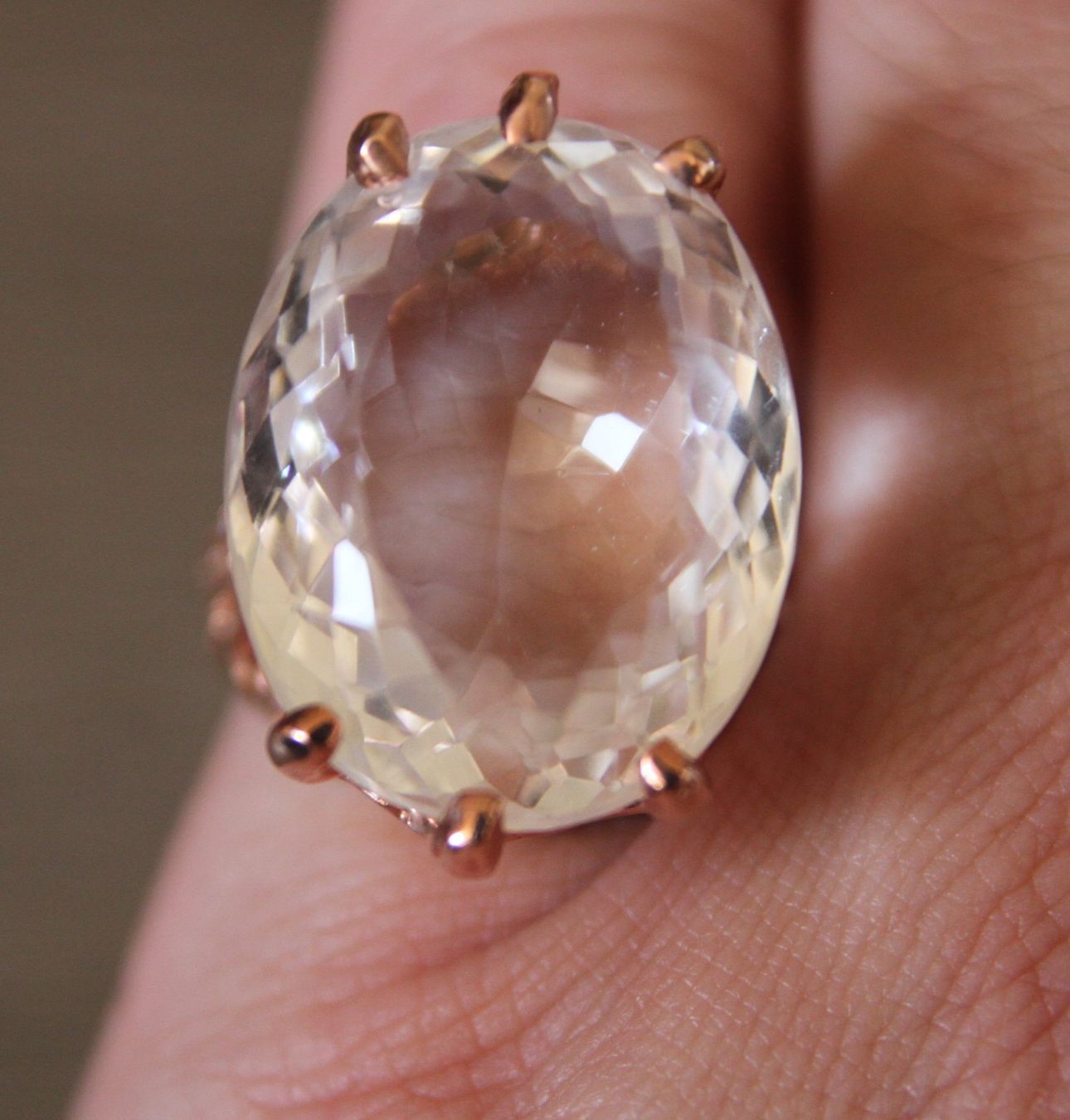 Anelli: NEU: Bergkristall  Ring  Schmuck Grösse 56 – Nuovo (secondo la descrizione) da Matten b. Interl venduto da EdelsteineInterlaken 4