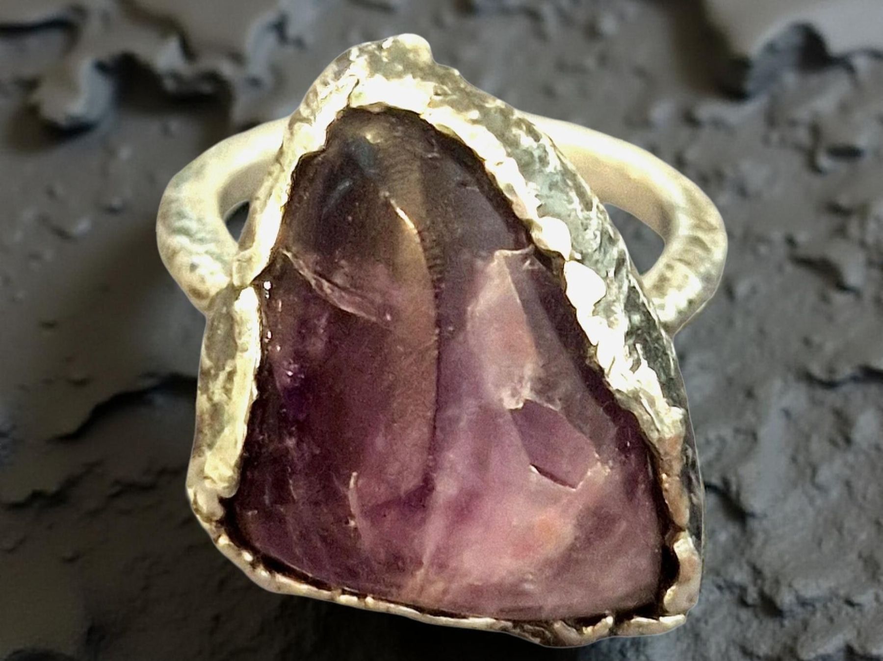 Anelli: Statement-Ring Silber & Amethyst, Gr. 62,5 – Nuovo e nell'imballaggio originale da Aarau venduto da Schmuckhoehle_MD 2