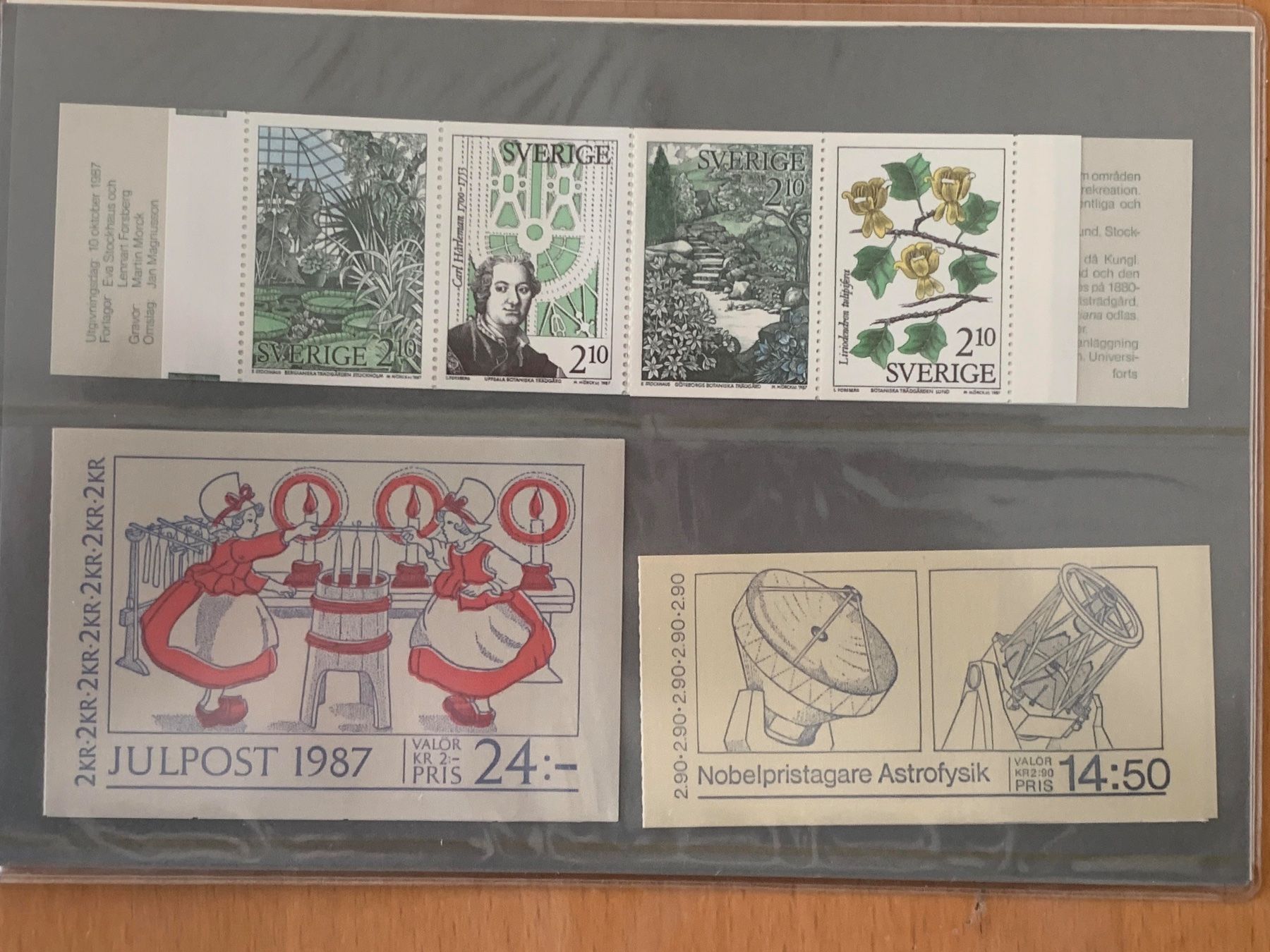 Tutti i francobolli: Schweden Suède 1987 - Swedish Stamp Booklets - Complete Set – Nuovo e nell'imballaggio originale da Chavornay venduto da 4dphila 6
