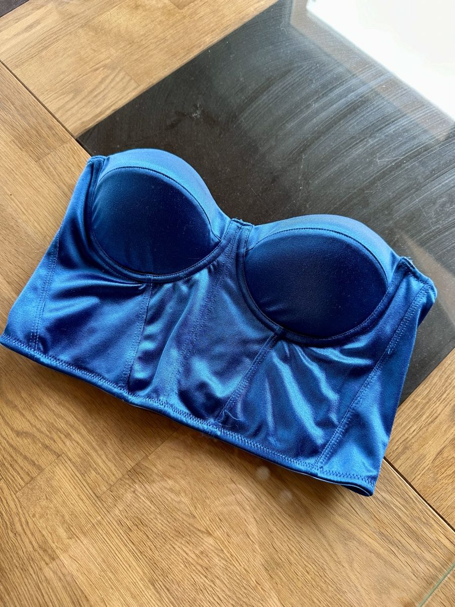 Tops: Bustier bleu zipé Amisu T.S c.neuf – Gebraucht aus Perroy von barballalla