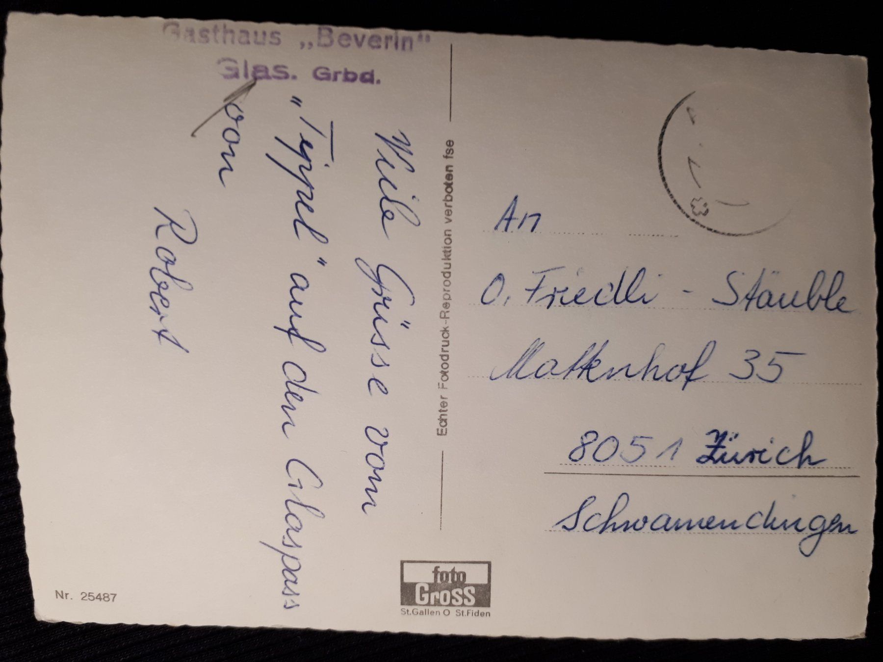 Cartoline postali: GLAS - MIT MANGEL – Usato da Ponto Valentino venduto da giorgia06 1