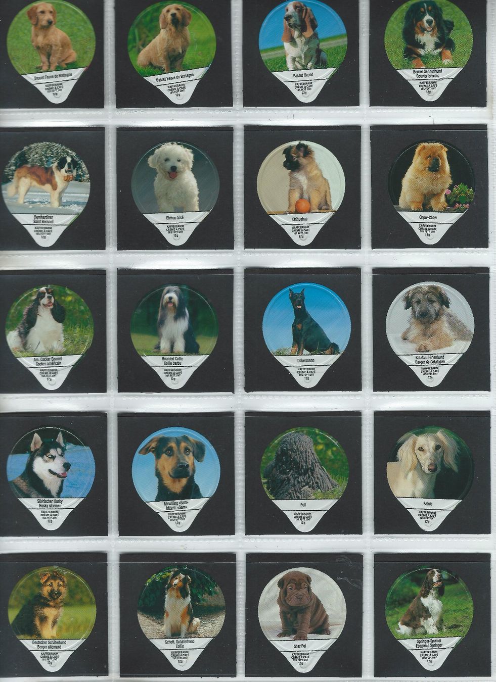 Coperchi dei cremini per caffè: KRD Hundearten 1996 / 365 A – Usato da Hochdorf venduto da KRdeckeli