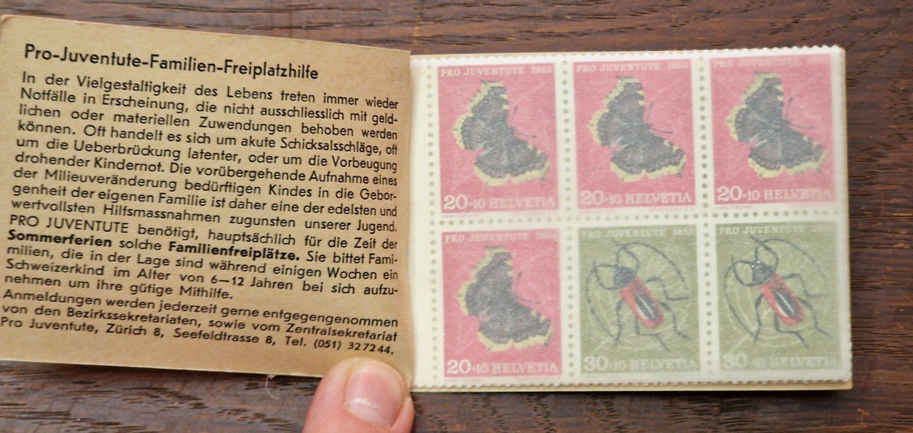 Tutti i francobolli: Pro Juventute Markenheft 2 - 1953 - POSTFRISCH - D – Usato da Aesch LU venduto da briefmarken.uray 1