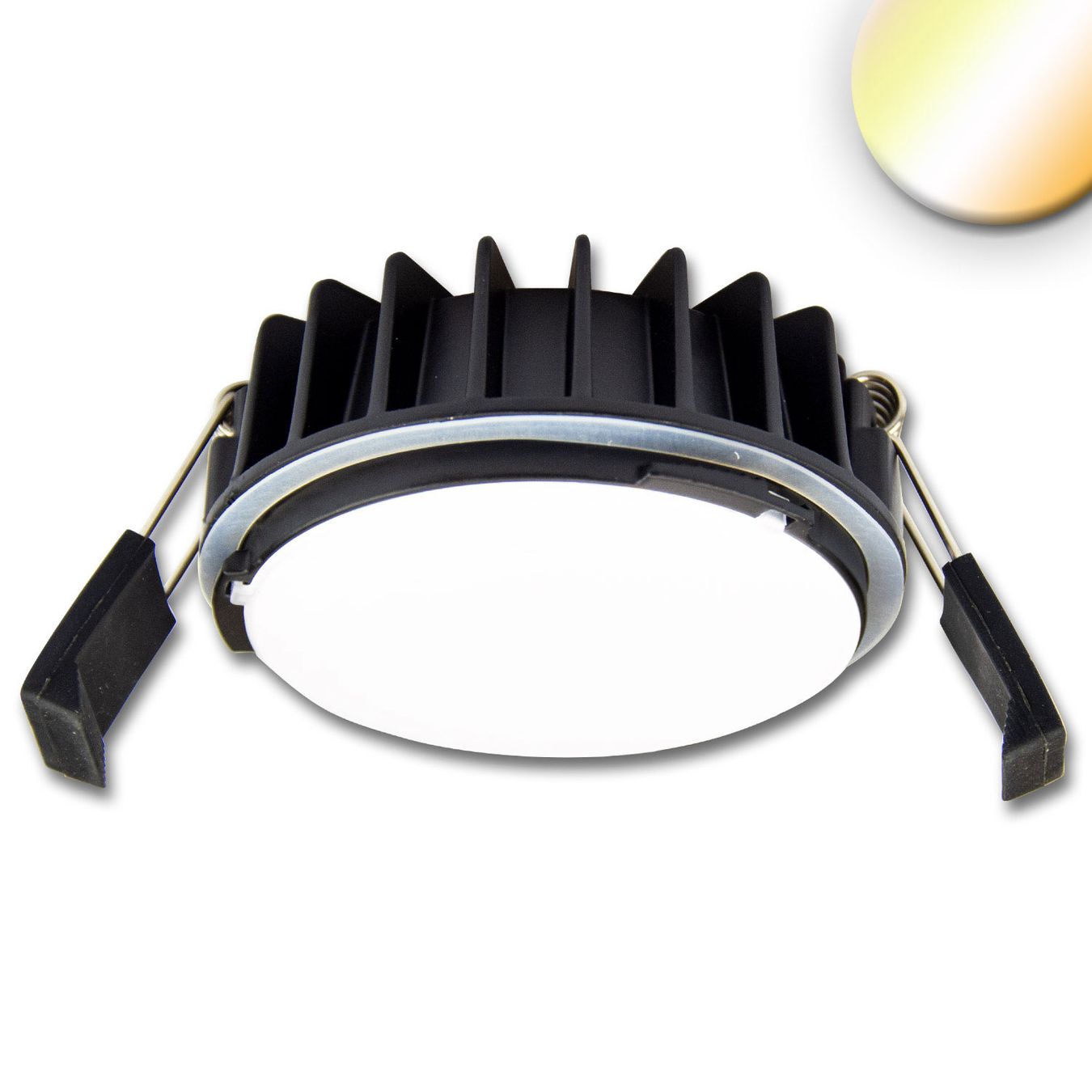 Lampade: LED Einbaustrahler, Schwarz, 11 cm Ø – Nuovo (secondo la descrizione) da Kreuzlingen venduto da Smart-Light