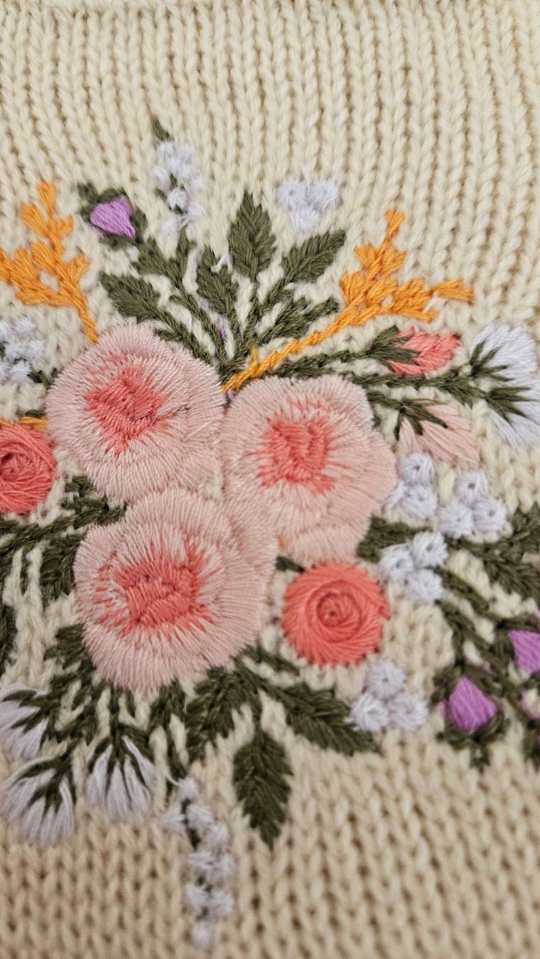 Sonstige Kleidung & Accessoires: Gestrickte Stulpen mit Blumenmuster Gr. M Beige Handschuhe – Neu und originalverpackt aus Gossau ZH von fashiontwo 2