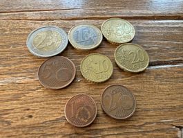 Euro Münzen Sammlung Portugal 2002/04, Seltene Stücke dabei