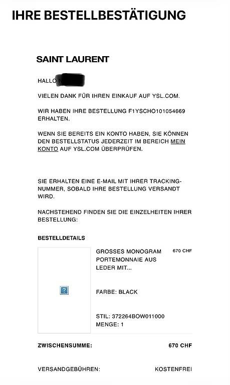Portemonnaie: Saint Laurent Lederportemonnaie – Gebraucht aus Bern von nadiia 2