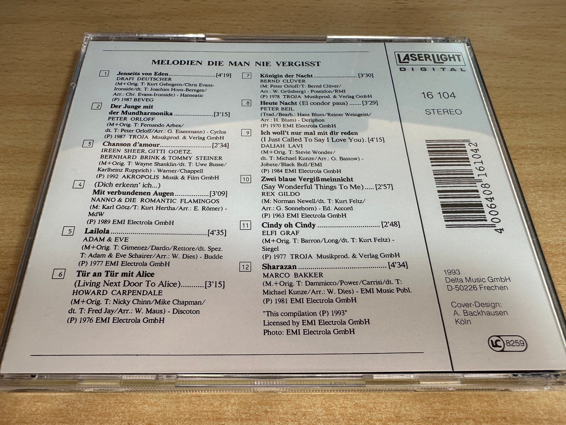 CDs: D8 Various - Melodien, die Man Nie Vergisst – Gebraucht aus Rikon im Tösstal von Alpenmutz 1