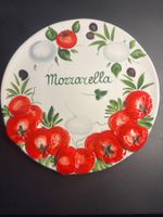 Servierteller Keramik Mozzarella Motiv Italien, 30 cm