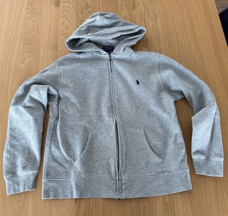 Kinder Polo Ralph Lauren Kapuzenjacke grau Grösse L 14-16