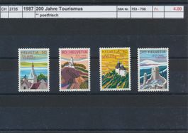 1987 "200 Jahre Tourismus", ** postfrisch