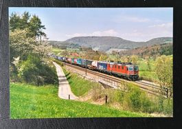 Re 4/4 11173 / Re 6/6 11658 «Auvernier» bei Zeihen 22.4.2004