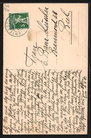 Cartoline postali: St. Beatenberg, Panorama mit Birrenfluh – Usato da Berlin venduto da bartko-reher 1