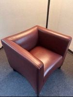Fauteuil (Wittmann) Sessel rot leder