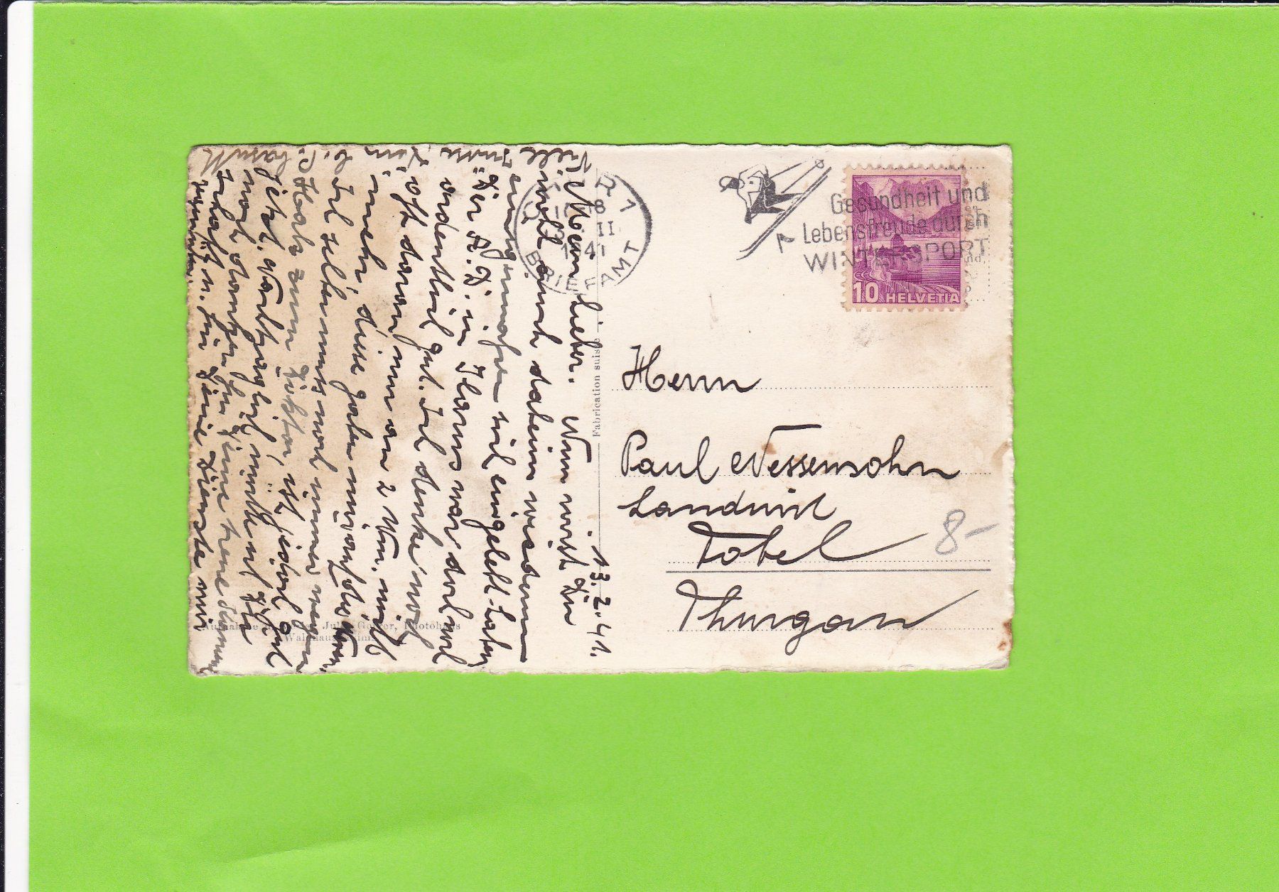 Cartoline postali: Chur-Postplatz-Kunsthaus – Usato da St. Peterzell venduto da neckertal 1