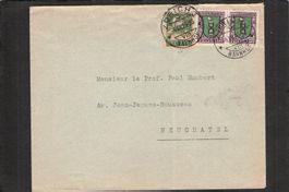 Pro Juventute 1925 Nr.J33 im paar plus Tellbrust, gel. 1925
