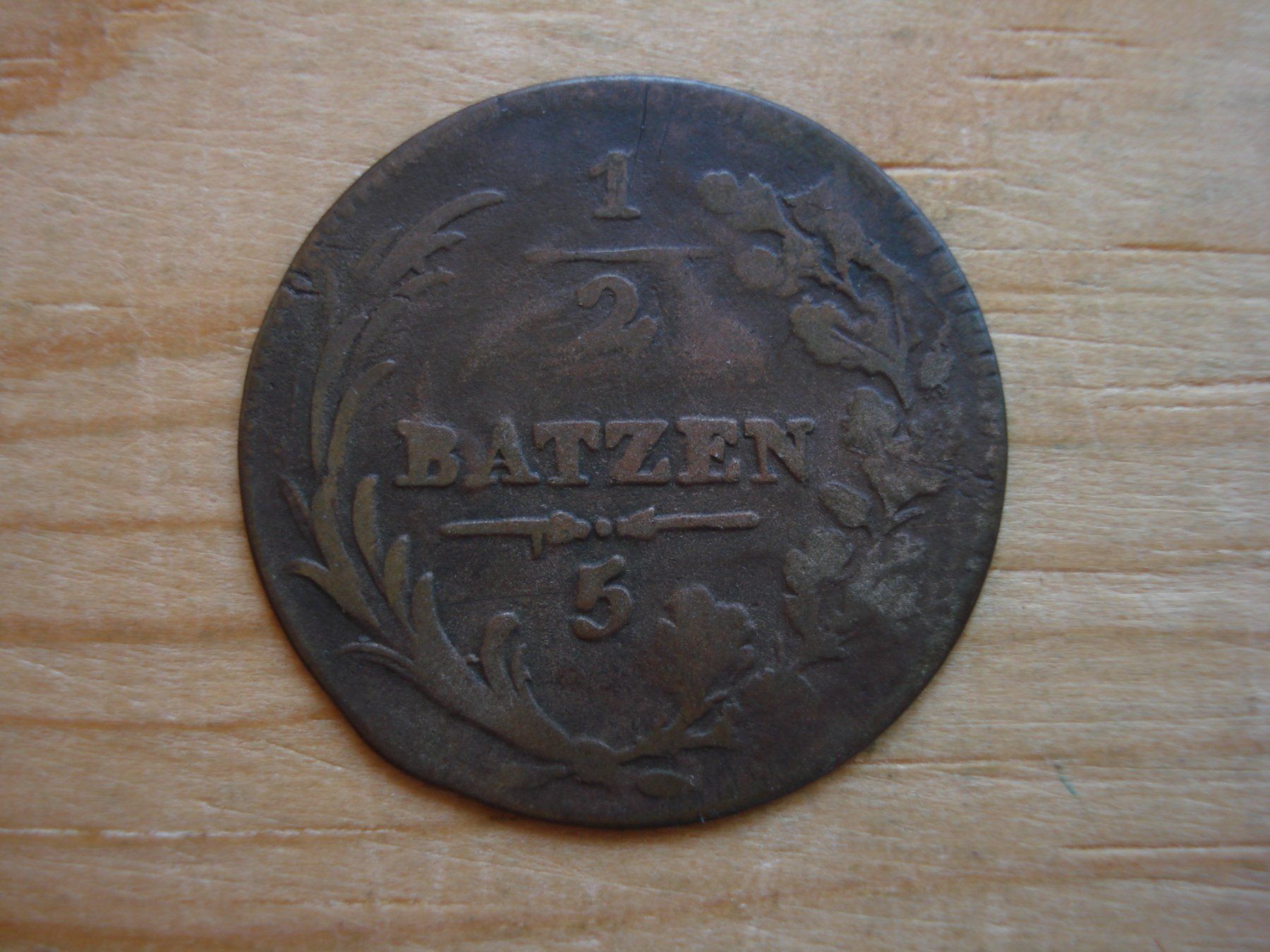 Alle Münzen: (P2) Freiburg Halbbatzen 1811 – Gebraucht aus Erlach von Net-Coins 1