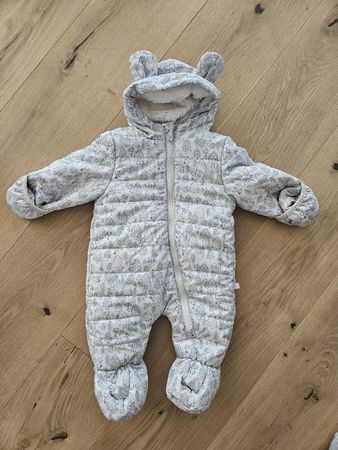 Schneeanzug Baby mit Bärenohren Grösse 62, wie neu