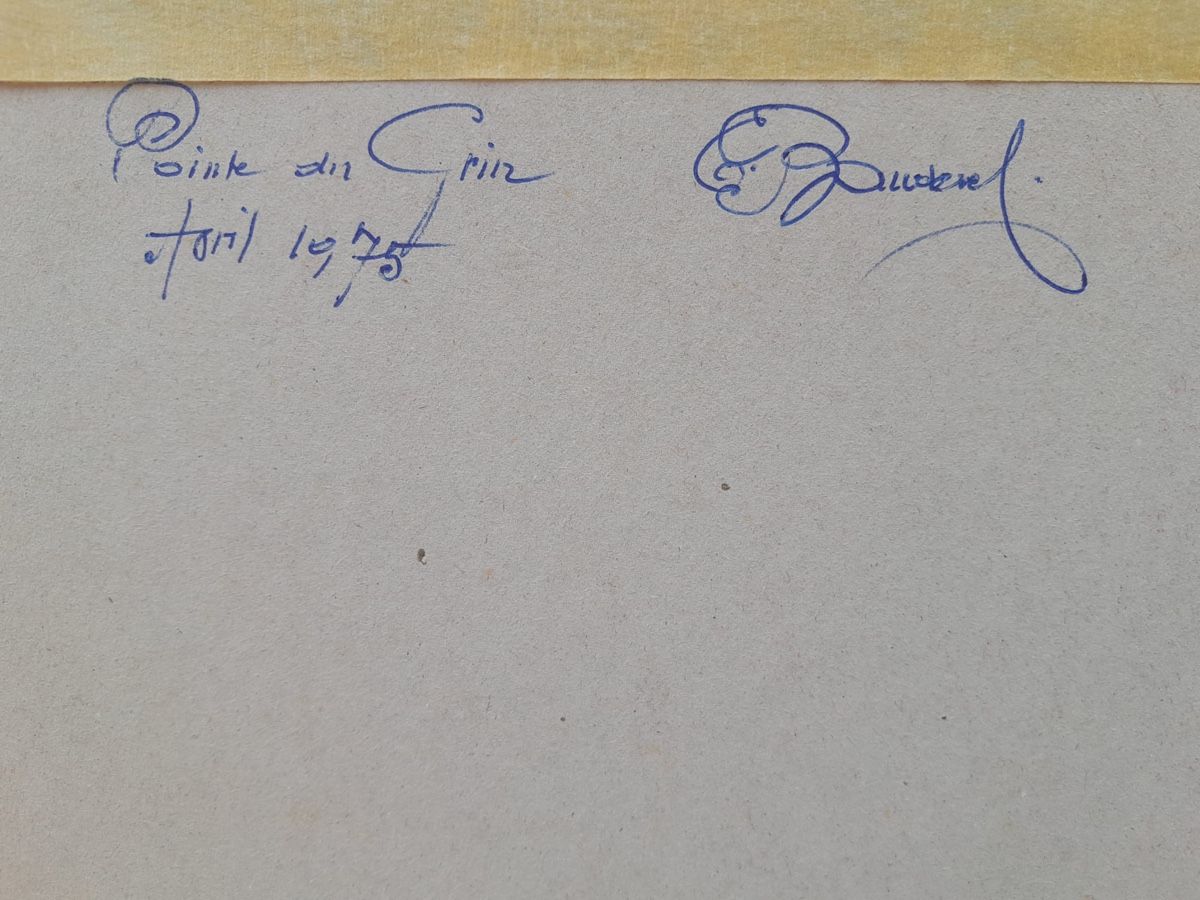Gemälde: Pastel monogramme (XXe) | Lac Neuchâtel – Gebraucht aus Gampelen von Outbid 1