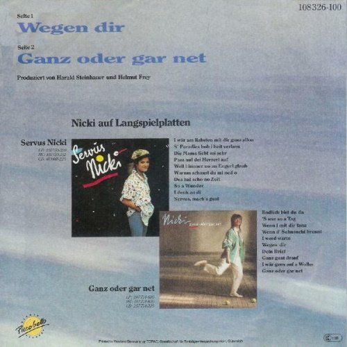 Dischi in vinile: Nicki - Wegen dir (7") – Usato da Romanshorn venduto da and_2nf7 1