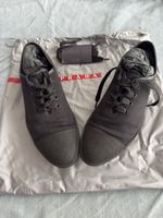 Scarpe Prada nere tela gomma taglia 42