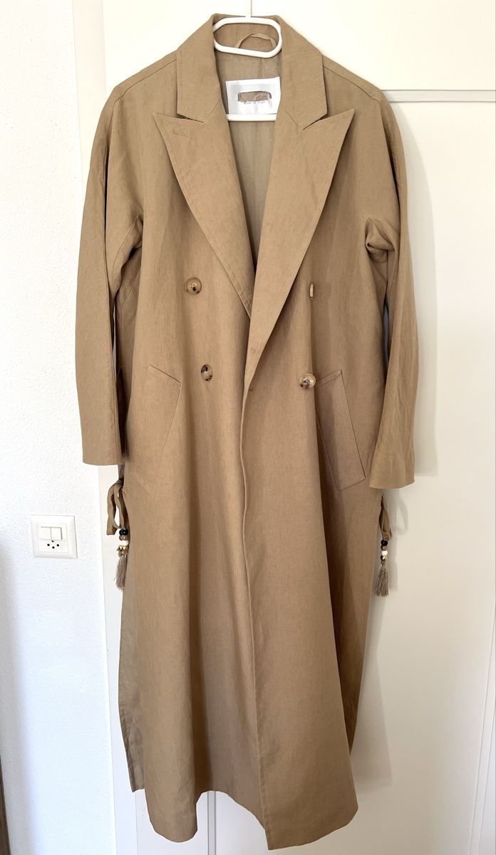 Max Mara Cappotti: Max Mara Leinen Trench – Usato da Sion venduto da b2c1cat 4