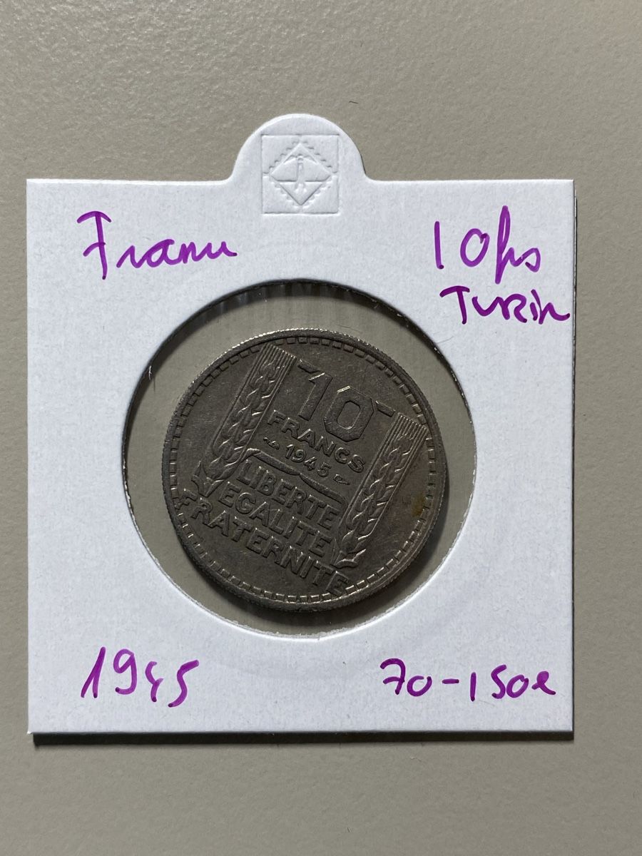 Tutti le monete: France - 10 francs Turin - 1945 - – Usato da Payerne venduto da Mike1682