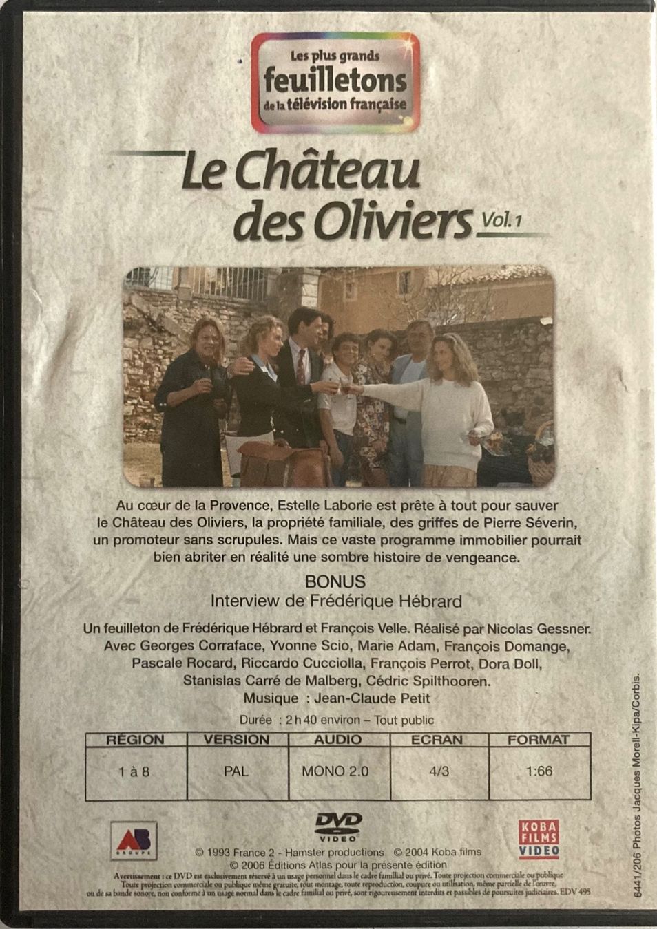 Tutti i DVDs: LE CHÂTEAU DES OLIVIERS – Usato da Poliez-Pittet venduto da Newtown-Records 1