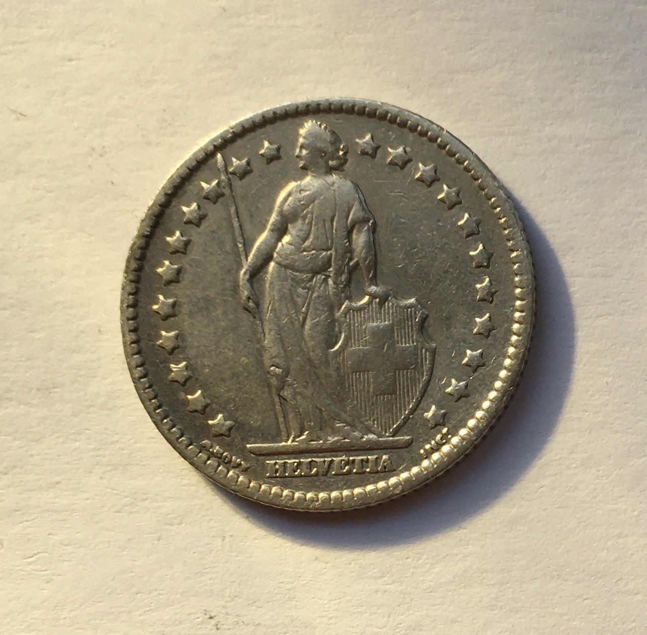 Tutti le monete: 1886 1 Franken ss+ – Usato da Kirchberg SG venduto da Z-Collection 1