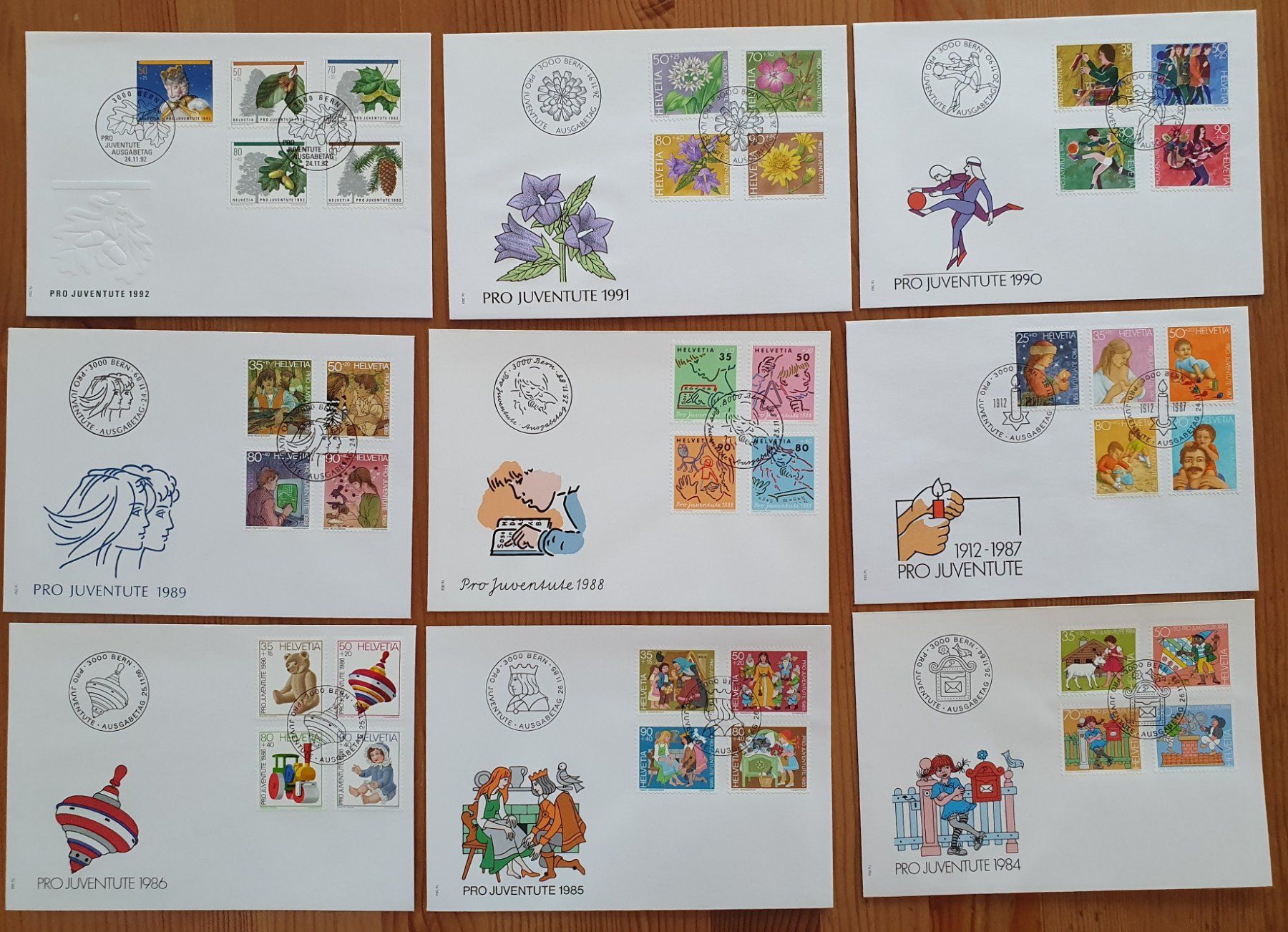Tutti i francobolli: 52 Pro Juventute FDC 1960 - 2011 – Usato da Dällikon venduto da Minita 4