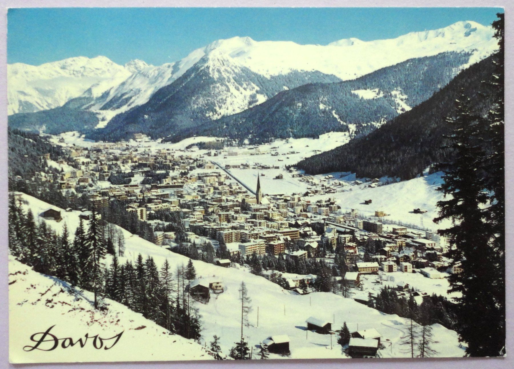 Ansichtskarten: Davos (1560 m) – Defekt aus Fétigny von Billy2miny